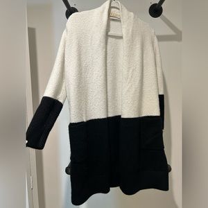 MICHAEL KORS CARDIGAN - BLACK & WHITE - SMALL